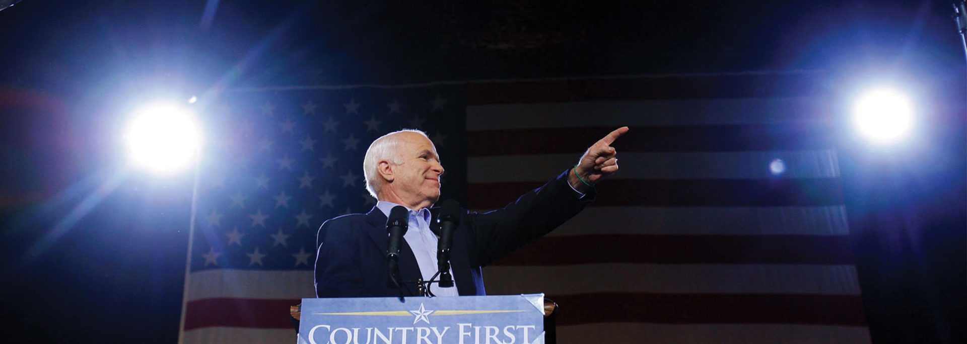 John McCain at Podium